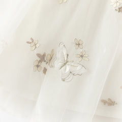 Dave&Bella Toddler Girls Summer Adorable Flutter Sleeve Butterfly Mesh Princess Dress