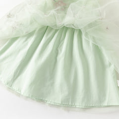 Dave&Bella Toddler Girls Summer Adorable Flutter Sleeve Butterfly Mesh Princess Dress