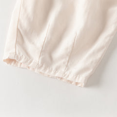 Dave&Bella Toddler Girls Summer Gentle Apricot/Purple Lightweight Wide Comfortable Pants