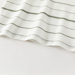 Dave&Bella Toddler Boys Summer White/Green College-style Formal Lightweight Polos