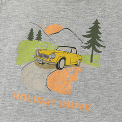 Dave&Bella Summer Toddler Boys Light Grey Sleeveless Car Print Breathable Tank Tops