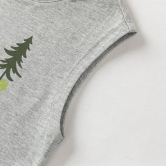 Dave&Bella Summer Toddler Boys Light Grey Sleeveless Car Print Breathable Tank Tops