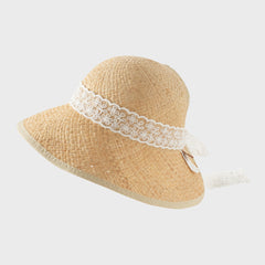 Dave&Bella Summer Toddler Girls Stylish Khaki Outdoor Sunscreen Hats