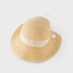 Dave&Bella Summer Toddler Girls Stylish Khaki Outdoor Sunscreen Hats