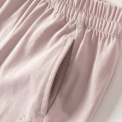 Dave&Bella Toddler Girls/Boys Summer Casual Pink/Green Loose Drawstring Pants