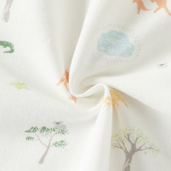 Dave&Bella Toddler Boys Summer Cute Animal Print White Short Sleeve College-style Polos