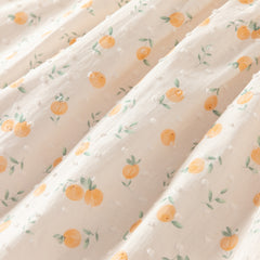 Dave&Bella Summer Toddler Girls Cute Fruit Print Breathable Cotton A-line Party Dress