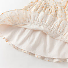 Dave&Bella Summer Toddler Girls Cute Fruit Print Breathable Cotton A-line Party Dress