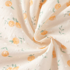 Dave&Bella Summer Toddler Girls Cute Fruit Print Breathable Cotton A-line Party Dress