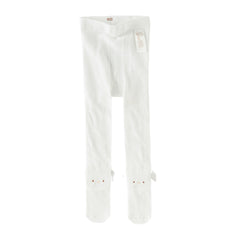 Dave&Bella Toddler Girls Summer Comfortable White Lightweight Footed Tights Leggings
