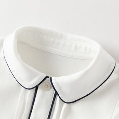 Dave&Bella Summer Baby Boys Beige Breathable Comfortable Indoor Cotton Rompers