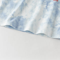 Dave&Bella Summer Toddler Boys Sea Blue Blending Print Breathable Tank