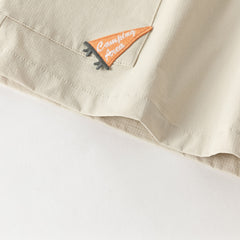 Dave&Bella Summer Kids Boys Comfortable Navy Blue/Khaki Straight-leg Wide Shorts