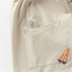 Dave&Bella Summer Kids Boys Comfortable Navy Blue/Khaki Straight-leg Wide Shorts