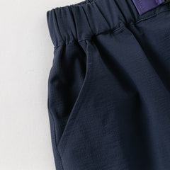 Dave&Bella Summer Kids Boys Comfortable Navy Blue/Khaki Straight-leg Wide Shorts