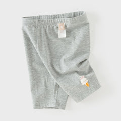 Dave&Bella Summer Toddler Girls Light Grey/Beige Lightweight Pants