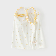 Dave&Bella Summer Toddler Girls Sweet Yellow/Red Sleeveless Stretchable Soft Tank Tops