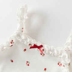 Dave&Bella Summer Toddler Girls Sweet Yellow/Red Sleeveless Stretchable Soft Tank Tops