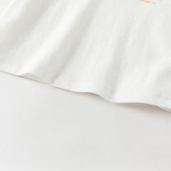 Dave&Bella Toddler Boys Summer College-style White Short Sleeve Formal Polos