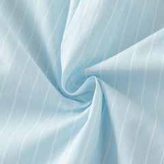 Dave&Bella Summer Toddler Boys Fashion Blue Striped Breathable Cotton College-style Shirts