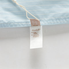 Dave&Bella Summer Toddler Boys Fashion Blue Striped Breathable Cotton College-style Shirts