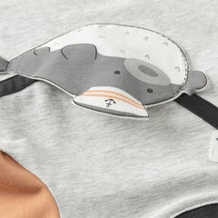 Dave&Bella Baby Boys Summer Cute Cartoon Print Short Sleeve Stretchable Soft Rompers