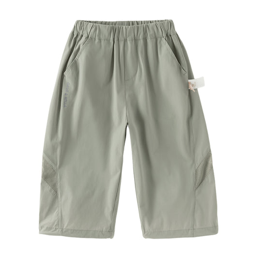 Dave&Bella Toddler Boys Summer Lightweight Straight-leg Loose Casual Pants