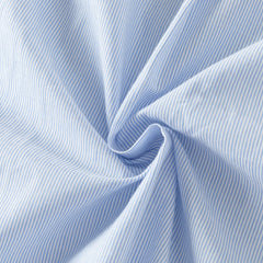 Dave&Bella Summer Toddler Girls Blue White Striped Round Collar Soft Casual Birthday Dress