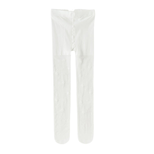 Dave&Bella Kids Girls Summer Elegant Versatile White Stretchy Slim Footed Tights Leggings