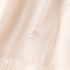 Dave&Bella Toddler Girls Summer Pink/Beige Chinese-style A-line Party Mesh Dress