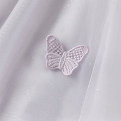Dave&Bella Toddler Girls Summer Elegant Purple Butterfly Mesh Princess Dress
