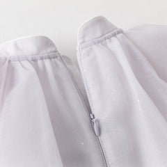 Dave&Bella Toddler Girls Summer Elegant Purple Butterfly Mesh Princess Dress