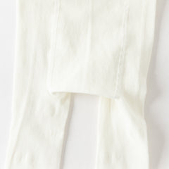 Dave&Bella Summer Kids Girls Elegant Beige Lightweight Stretchable Footed Tights Leggings