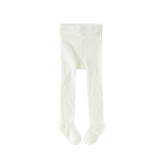 Dave&Bella Summer Kids Girls Elegant Beige Lightweight Stretchable Footed Tights Leggings