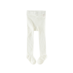 Dave&Bella Summer Kids Girls Elegant Beige Lightweight Stretchable Footed Tights Leggings