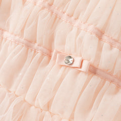 Dave&Bella Summer Toddler Girls Charming Pink Sleeveless Lightweight Mesh Princess Dress