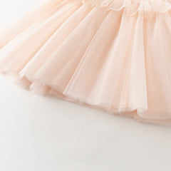 Dave&Bella Summer Toddler Girls Charming Pink Sleeveless Lightweight Mesh Princess Dress