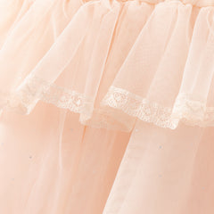 Dave&Bella Summer Toddler Girls Charming Pink Sleeveless Lightweight Mesh Princess Dress