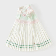 Dave&Bella Summer Toddler Girls Sweet Pink Preppy Polo Collar Sleeveless Dress