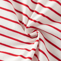 Dave&Bella Toddler Girls Summer Red/Blue Fashion Striped Breathable Cotton Polos