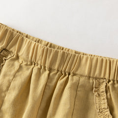 Dave&Bella Summer Toddler Girls/Boys Yellow/Grey/Pink Straight-leg Comfortable Pants