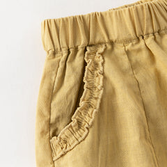 Dave&Bella Summer Toddler Girls/Boys Yellow/Grey/Pink Straight-leg Comfortable Pants