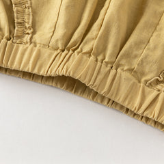 Dave&Bella Summer Toddler Girls/Boys Yellow/Grey/Pink Straight-leg Comfortable Pants