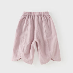 Dave&Bella Summer Toddler Girls/Boys Yellow/Grey/Pink Straight-leg Comfortable Pants