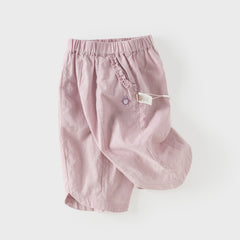 Dave&Bella Summer Toddler Girls/Boys Yellow/Grey/Pink Straight-leg Comfortable Pants