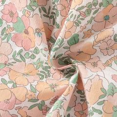 Dave&Bella Summer Toddler Girls Floral Print Cotton T-shirt Slip Dress Two-piece Dress