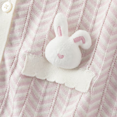Dave&Bella Toddler Girls Summer Purple Pink Soft Cotton Cute Rabbit Cardigans