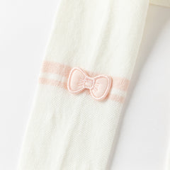 Dave&Bella Summer Kids Girls Gentle Beige Adjustable-waistband Stretchable Footed Tights