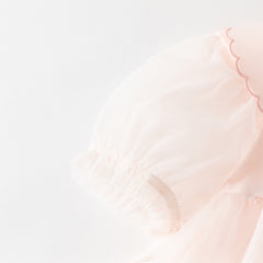 Dave&Bella Toddler Girls Summer Cute Pink Love Print Lightweight Mesh Dress(wallet bag)