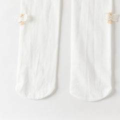Dave&Bella Kids Girls Summer Elegant White Butterfly Stretchable Footed Tights Leggings